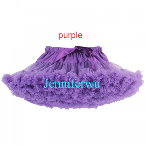 Adult /infant/girl/baby/toddler/kid Tutu Fluffy Party Skirt Soft Princess Ballet Pettiskirt Women's Dancewear purple